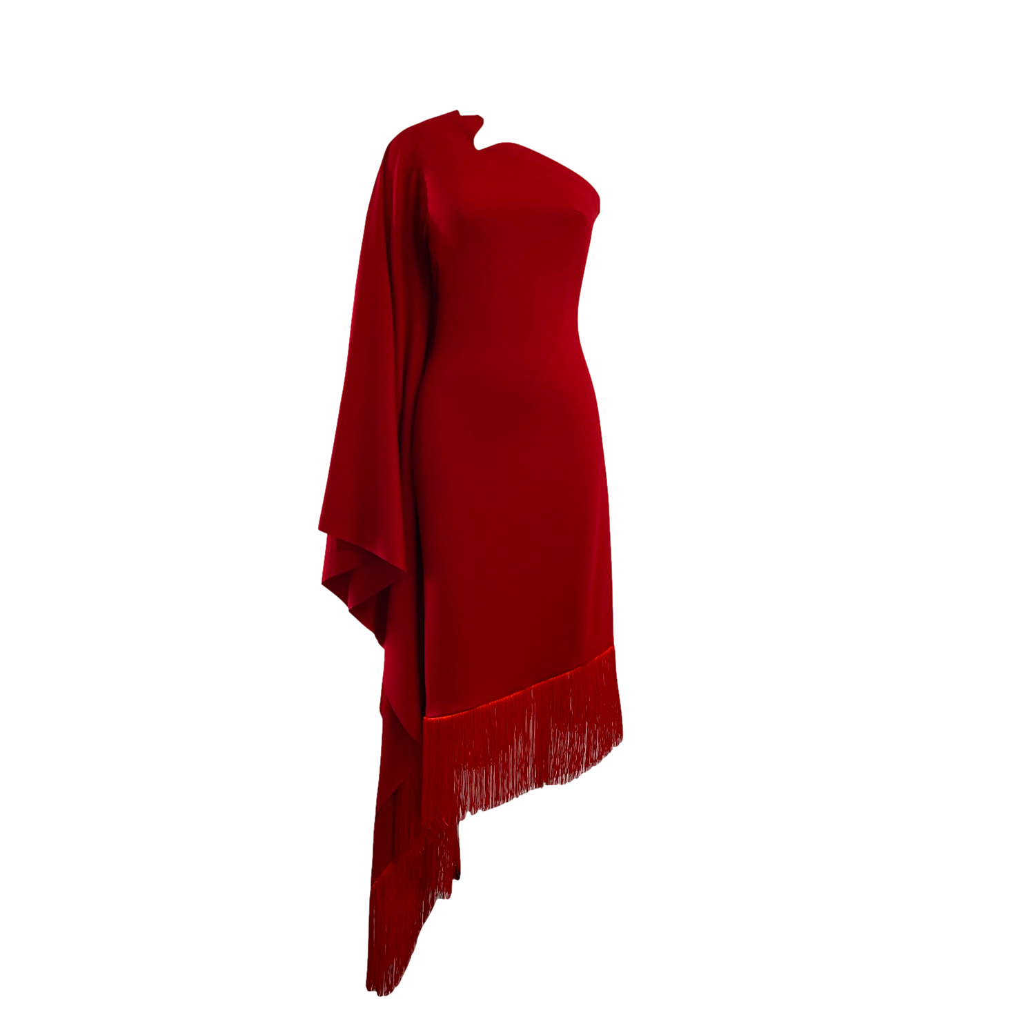 FREYA SINGLE SLEEVE COLOUR-BLOCK KAFTAN IN RED von ANITABEL