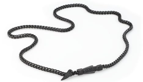 ANJEWELS Halskette Colar Spiga Black AA.C256BK Marke, Einheitsgröße, Metall, Kein Edelstein von ANJEWELS