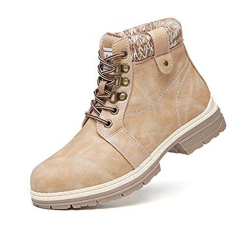 ANJOUFEMME Frauen Wandern Schnee Winterstiefel - Damen Trekking Walking Stiefel Wasserdicht Camping Backpacking Outdoor Schuhe FNW18-DE-LIGHTBROWN-39 von ANJOUFEMME