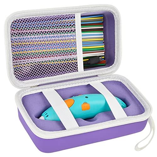 ANKHOH Hülle kompatibel mit 3Doodler Start+ Essentials (2022) für 3D-Stift-Set für Kinder, Aufbewahrungs-Organizer zum Drucken von Filament-Nachfüllpackungen und Micro-USB-Ladegerät (nur Box), von ANKHOH