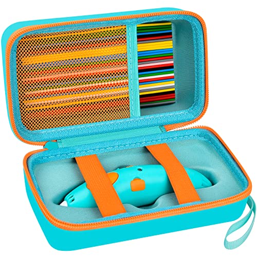 ANKHOH Tasche Kompatibel mit 3Doodler Start+ Essentials (2025) für 3D Stift Set für Kinder, Aufbewahrungsorganizer Halter zum Drucken Filament Refill und Micro-USB Ladegerät (nur Box) (Grün) von ANKHOH