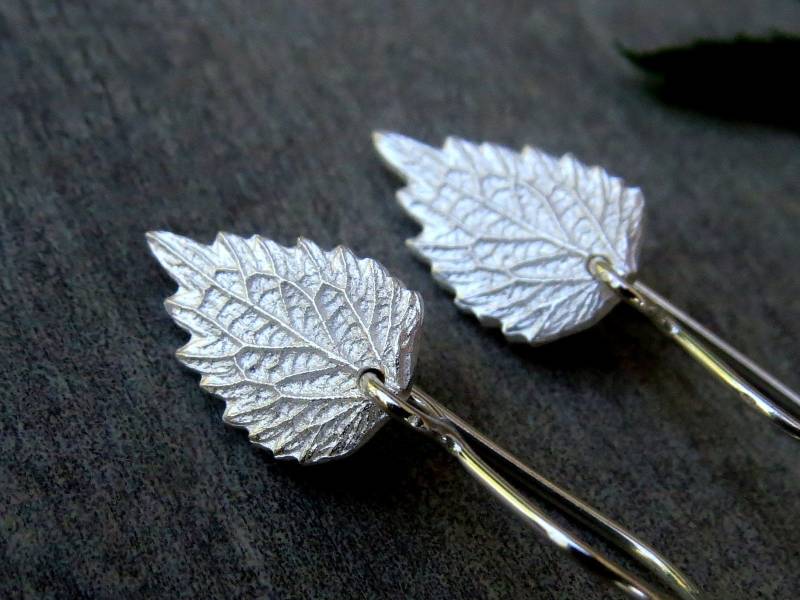 Echtes Blatt Ohrringe, Brennnessel Pflanze Echte Blume Schmuck, Witchy Schmuck Echtes Blatt Ohrringe, Brennnessel Pflanze Echte Blume Schmuck, Witchy Schmuck von ANKIU