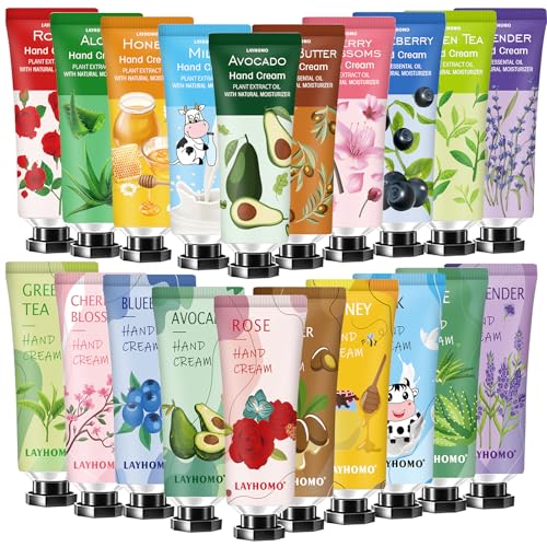 20 Pack Bulk Hand Lotion Gifts Set, Moisturizing Hand Cream for Dry Hands, Mini Hand Lotion Travel Size Lotion Sets,Natural Plant Fragrance Small Hand Lotion Gift Sets for Nurse Doctor Men And Women von ANKOOY