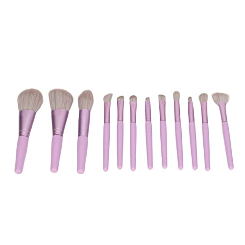 12er-Pack Professionelle Make-up-Pinsel, Tragbares Lila Make-up-Pinsel-Set Für Lidschatten, Concealer, Puder Für Gesichts-Make-up von ANKROYU