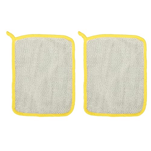 2 Stück Peeling-Badetücher, Schäumendes Quadrat, Doppelseitiges Quadratisches Peeling-Handtuch aus Nylon, Peeling-Körperhandtuch Für Mädchen Und Frauen von ANKROYU