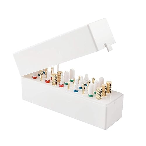 ANKROYU 30 Löcher Nagelbohrer Halter, Nagelbohrer Halter Behälter für fräser, Nagelbohrer Aufbewahrungsbox für nagelfräser fräser aufsatz halter für Nagelfräser Nail Art Drill Organizer Container von ANKROYU