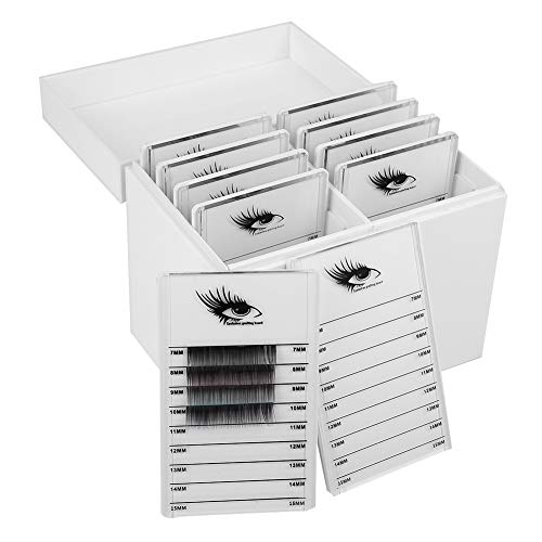 ANKROU 10-lagige Acryl-Wimpern-Aufbewahrungsbox, Wimpernhalter-Verlängerungswerkzeug, Make-up-Organizer, Künstliche Wimpern, Kleber-Palettenhalter, Wimpernverlängerungs-Organizer von ANKROYU