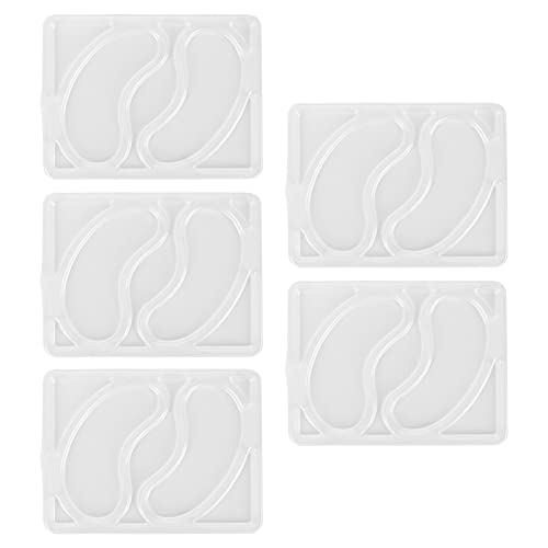 ANKROYU 5PCS DIY Augenmasken Form Set, Wiederverwendbare Unter Augenmasken Form, Transparente DIY Tragbare Augenmasken Patch Tablett Platte Für Gesichtspflege Masken DIY von ANKROYU