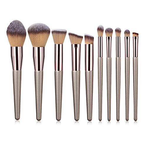 ANKROYU 10-teiliges Make-up-Pinsel-Set, Foundation, Lidschatten, Eyeliner-Pinsel, Concealer, Make-up-Pinsel-Set, Rouge-Pinsel, Make-up-Tools-Set Für Frauen von ANKROYU