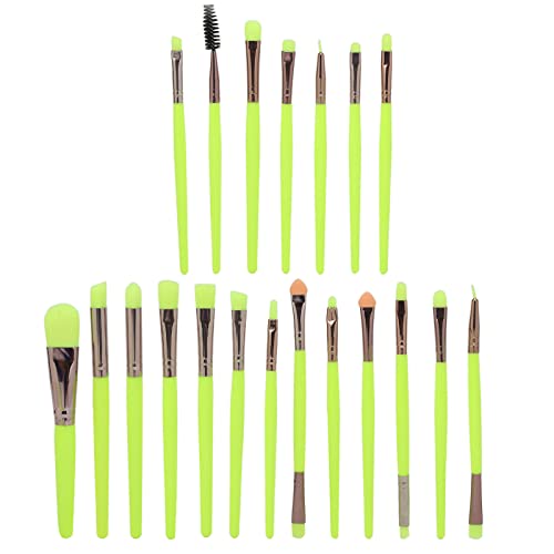 ANKROYU 20-teiliges Make-up-Pinsel-Set, Faserborsten, Kunststoffgriff, Aluminiumzwinge, Puderpinsel, Make-up-Pinsel, Weiche Faserborsten Für Puder, Lidschatten, Rouge von ANKROYU