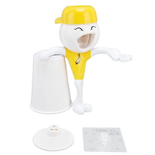ANKROYU 3 IN 1 ZAHNBÜRSTEN Halter UND ZAHNPASTE Dispenser Cartoon Design ABS Kunststoff Badezimmer Organizer für s Familie zu Hause von ANKROYU