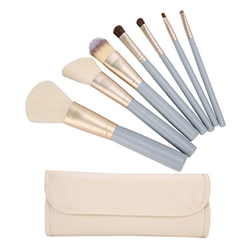 ANKROYU 7-teiliges Make-up-Pinsel-Set, Kosmetikpinsel, Reise-Make-up-Pinsel-Set, Make-up-Puderpinsel, Lidschattenpinsel Mit Aufbewahrungstasche Für Gesichtspinsel, Concealer, Lidschatten von ANKROYU