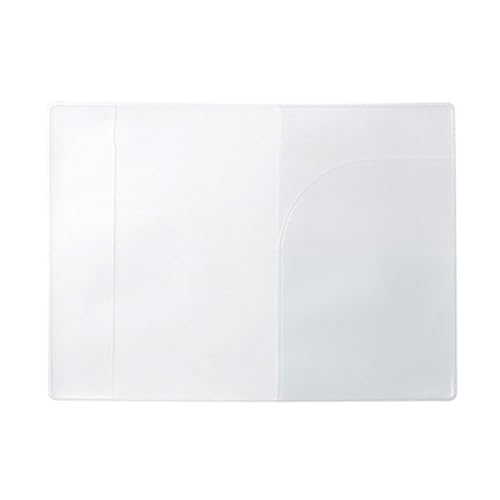 ANKROYU Frosted Transparent Passport Cover wasserdichte PVC -Reisedokumenthalterin mit Kartensteckplatz Leichtes haltbarer Passschutz für Männer Frauen weltweit Reisebehörigkeitszu von ANKROYU