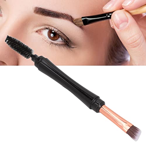 Eyeliner-Pinsel, Augenbrauenpinsel, Doppelseitig, Spiralförmig, Tragbar, Vielseitig Einsetzbar, Exquisiter Abgewinkelter Pinsel Mit Abdeckung Für Anfänger von ANKROYU