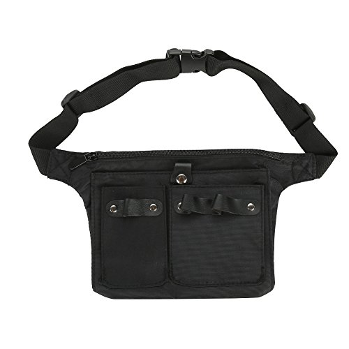 Friseur-Werkzeugtasche, Tragbarer Friseurscheren-Organizer, Leder, Vintage-Gürteltasche, Friseur-Werkzeug-Organizer, Salon-Scherentasche, Friseur-Werkzeugtasche von ANKROYU