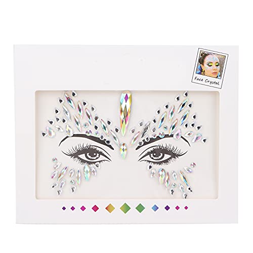 Gesicht-Strass-Aufkleber, Gesichtsaufkleber, Juwelen, Selbstklebende DIY-Abziehbilder, Make-up-Gesichtsaufkleber, Emporary Selbstklebende DIY-Abziehbilder Für Festivals, Feiertage, Partys von ANKROYU