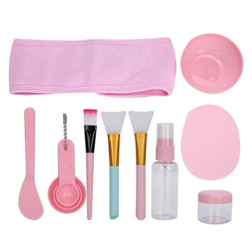 Gesichtsmasken-Rührschüssel-Set, 12-teiliges Gesichtsbehandlungs-Rührschüssel-Set, Werkzeugset, Löffel, Schüssel, Pinsel, Stift, Sprühflasche, Make-up-Werkzeug, Tragbares Make-up-Maskenschüssel-Set von ANKROYU