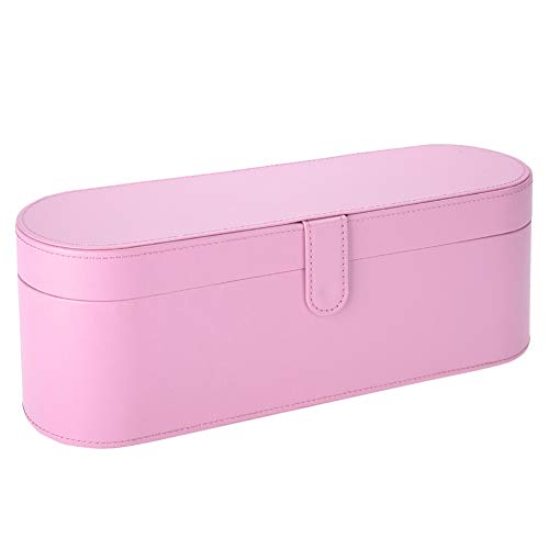 Haartrockner-Aufbewahrungstasche, Aufbewahrungstasche, Reisetasche, PU-Leder-Haartrockner-Organizer-Box, Tragbare Reise-Tragetasche, Geeignet Für Haartrockner(Rosa) von ANKROYU