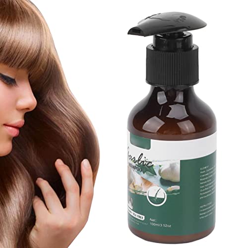 ANKROYU 100ml Knoblauch Haarshampoo, Shampoo mit Bio-Öl, Pflanzenextrakt Shampoo für Männer und Frauen, Schuppen Entfernen, Juckreiz Relief von ANKROYU