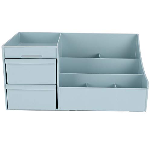 Professioneller Make-up-Koffer, Kosmetik-Aufbewahrungsbox, Desktop-Organizer, Desktop-Beauty-Organizer Mit Schublade Für Die Perfekte Wahl Zum Organisieren All Ihrer Kosmetika(Blau) von ANKROYU