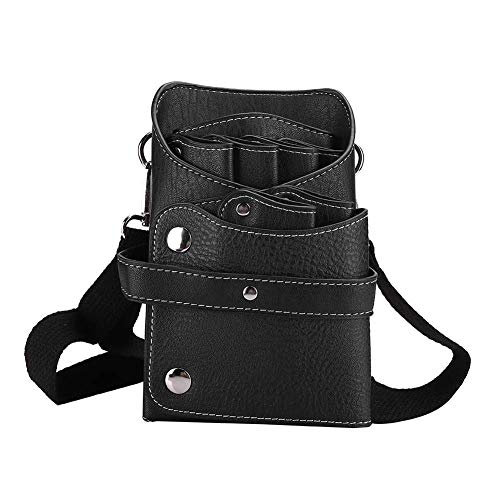 Scherentasche, Holster, Tragbare Friseurschere, Hüfttasche Mit Abnehmbarem Riemen, Friseur-Werkzeug-Organizer, Friseur-Werkzeugtasche(B) von ANKROYU