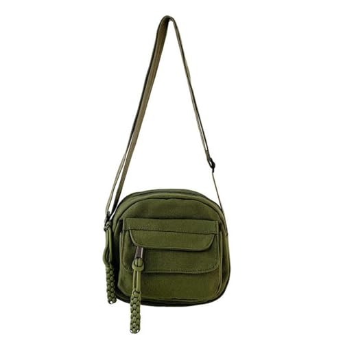 2023 Neue Umhängetaschen Messenger Solid Color Casual Canvas Crossbody Bag Trendy Für Frauen Mädchen Crossbody von ANMITI