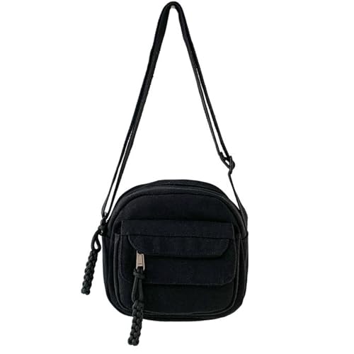 2023 Neue Umhängetaschen Messenger Solid Color Casual Canvas Crossbody Bag Trendy Für Frauen Mädchen Crossbody von ANMITI