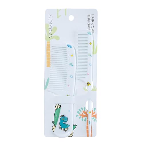 2pcs Kinder Haarkämme Set Cartoontiere Kinder Friseur Kamm Mit Spitzem Schwanz Der Breite Zähne Zahnlos Kamm Trennen von ANMITI