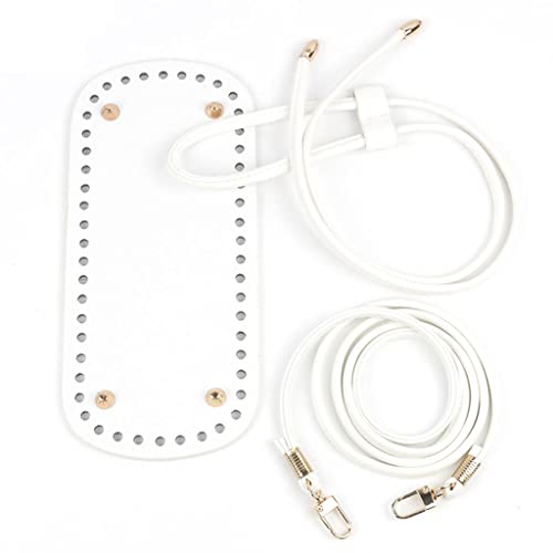 ANMITI 3pcs Häkelbeutel Ovaler Bodenkordelgurt Mit Löchern Handgefertigte Geldbörse Black Weiße Häkelbeutel Für Frauen Zum Crossbody Für Teenager Schwarzer Häkeln von ANMITI