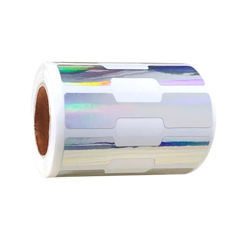ANMITI 500pcs Selbstklebende Langhantelaufkleber Recycelbarer Kraftpapierschmuck Preise Beschriftungen Selbstkleber Hangtags Für Ohrringe Juwelieridentifikationsaufkleber von ANMITI