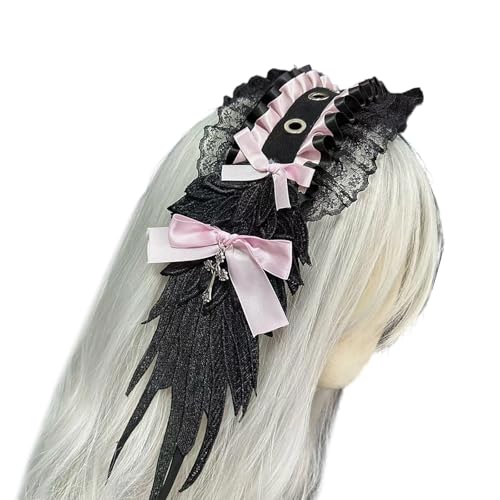 ANMITI Bowknot Haarband Bowknot Stirnband Geeignet Für Komfort Und Haltbarkeit Perfekt Für Eleganzen Zu Ensembles Delicate Spitzenstirnband Mode von ANMITI