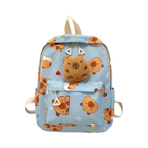 Capybara Cartoon Rucksack Für Jungen Und Mädchen School Tasche Casual Daypack Große Kapazitäten Und Leicht Zu Tragen Für Den Täglichen Gebrauch Capybara Cartoon Rucksack von ANMITI