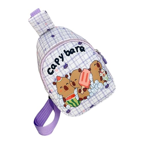 ANMITI Crossbody Tasche Für Kinder Teenager Capybara Slings Bag Rucksack Kleine Brust Reisetaschen Mode Fannys Pack Geschenke Unisex Kinderschlollen von ANMITI