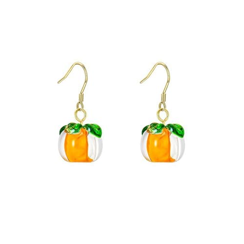 ANMITI Delicate Persimmon Halskette Auffällige Orangefarbene Charme Ohrring Für Frauen Mädchen Zierlich Choker Ohrring Party Schmuckdekoration von ANMITI