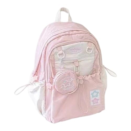ANMITI Einfache Schöne Rucksack Reisetasche Buchbags Daypack College Middle School Bookbags Mode Preppy Bags Für Frauen Girl Preppy Tasche von ANMITI