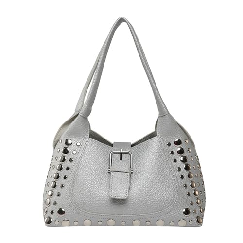 ANMITI Elegante Eimer Tasche PU Umhängetaschen Freigelegte Handtasche Festival Ferge Geldbeutel Unterarmtaschen Für Partys Und Festivals PU Leder Geldbeutel von ANMITI