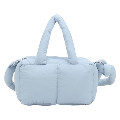 ANMITI Elegante Frauen In Der Down Gepolsterte Tasche Gesteppte Handtasche Mit Abnehmbarem Gurt Stilvolle Arbeitstasche Schulterkreuzkörper Abnehmbarer Riementasche Tasche Satchel von ANMITI