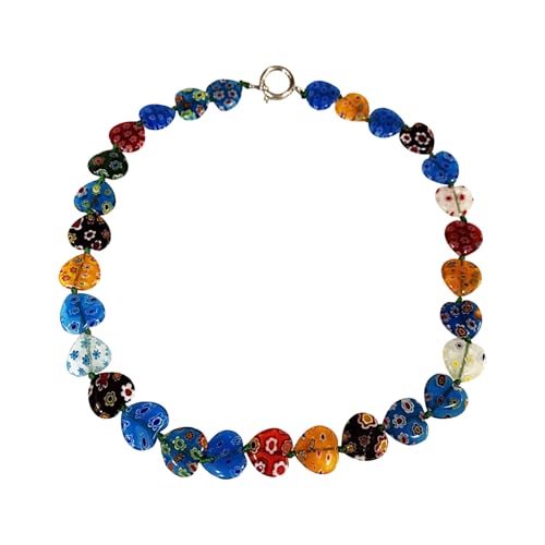 ANMITI Elegante Vintage Perlen Halskette Zarte Glasperlen Halskette Tragbare Nackenkette Schmuck Verbesserung Jeglicher Outfit Vintage Juwely von ANMITI