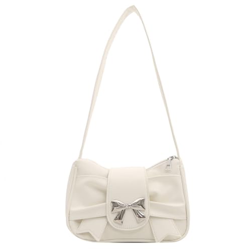 ANMITI Frauen Bag PU Leder Schulter Französische Art Handtasche Mode Unterarm Einkaufen Dating Süße Bogen Achselhöhle Mode Achselhöhle Für Frauen PU Leder Handtasche Schulter Einkaufsdating Dating von ANMITI