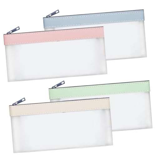 ANMITI Geldbeutel Mit Reißverschlüssen Geldbeutel Klare Banken Einzahlungstasche Cash Bag Mehrzweck Scheckkollektoren Für Frauen Männer Scheck Brieftaschensammler von ANMITI