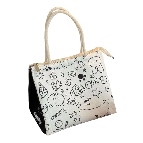 ANMITI Isolierte Lunchbeutel Frauen Männer Tragbare Taschen Taschen Lunchs Box Behälter Kühler Mit Rückentaschen Für Bürokasten Thermische Isolierte Tottekühler Bentos Beutel Container von ANMITI