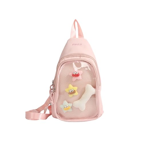 ANMITI Itabagbag Crossbody Rucksack Clear Itabag Slings Bags Damen Itabag Crossbody Bag Handtasche Satchel Für Damen Rucksack Umhängetasche von ANMITI