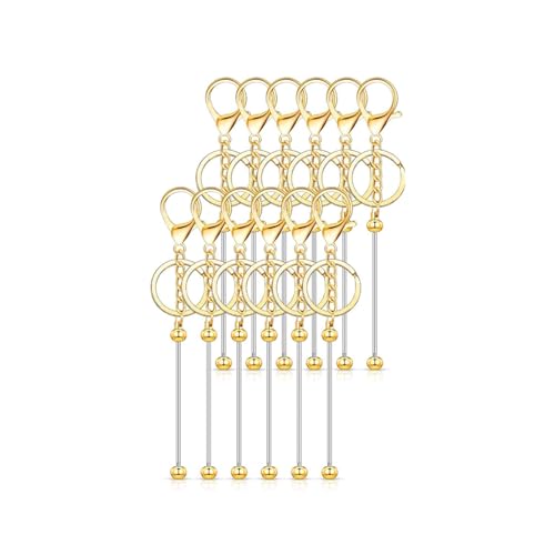 ANMITI Kreativität Mit 12 PCS Legierungs Schlüsselbund Set Für Perlenprojekte Entfalten Und Geschenke Personalisieren Trendige Erwachsene Keychain Designs Sie Keychain von ANMITI