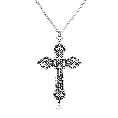ANMITI Mode Christliche Halsketten Für Frauen Wen Geschenk Vintage Gothic Für Kreuzketten Langketten Halskette Goth Punk Jude Christliche Halsketten von ANMITI