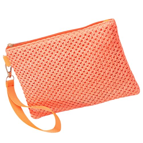 ANMITI Mode Frauen Gewebte Geldbörse Leichtes Strand Urlaubsrehkreuzblätterbeutel Feste Farbe Strohhalm Reißverschluss Handtasche Brieftasche Freizeitstrohbeutel ANMITI Mode Frauen Gewebte Geldbörse Leichtes Strand Urlaubsrehkreuzblätterbeutel Feste Farbe Strohhalm Reißverschluss Handtasche Brieftasche Freizeitstrohbeutel von ANMITI