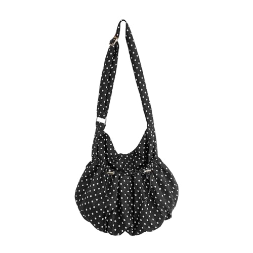 ANMITI Moderne Koreanische Stilsummelbeutel Falten Widerstandsfähige Stoff Punkt Muster Crossbody Geldbörse Geräumige Innenraum Geräumige Frauenbeutel ANMITI Moderne Koreanische Stilsummelbeutel Falten Widerstandsfähige Stoff Punkt Muster Crossbody Geldbörse Geräumige Innenraum Geräumige Frauenbeutel von ANMITI