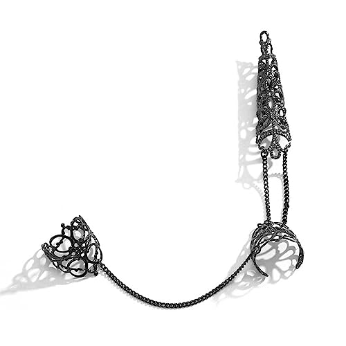 ANMITI Modische Fingernnagelknöchel Ringe Deckring Finger Maniküre Schmuck Fingernagel Ringe Kunstdekoration Nagelabdeckung von ANMITI