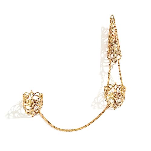 ANMITI Modische Fingernnagelknöchel Ringe Deckring Finger Maniküre Schmuck Fingernagel Ringe Kunstdekoration Nagelabdeckung von ANMITI