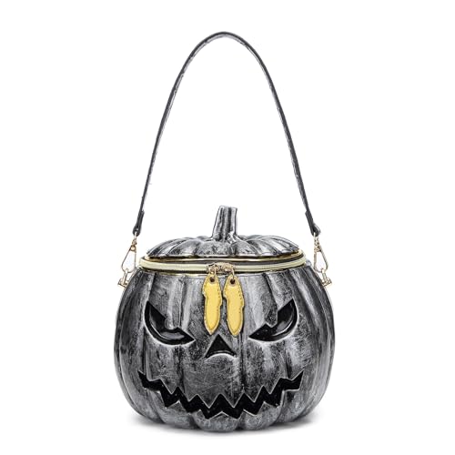 ANMITI Neuheit Umhängetasche Für Frauen Mädchen Kürbisform Crossbody Halloween Handtasche Lustige Boten Formpreishand Für Frauen Halloween Crossbody Lustige Schulter von ANMITI