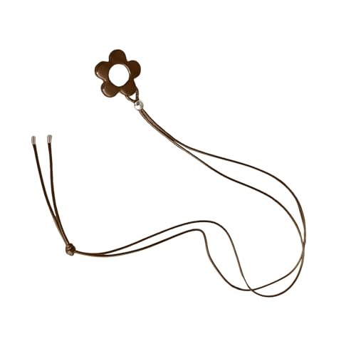 ANMITI Robuster Harz Blumenanhänger Halskette Mit Hohlen Designs Mode Accessoire Zur Raffinesse In Allen Stilvollen Outfits Hohl Blumendesigns Schmuck Schmuck von ANMITI